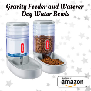 Gravity Feeder and Waterer Dog Water Bowls